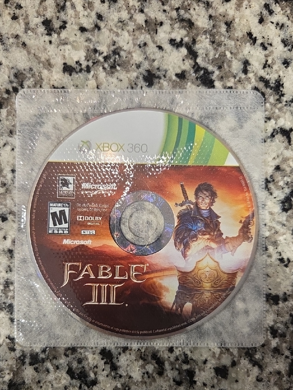 Fable II Xbox 360 Game Disc - NO CASE